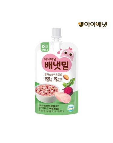 [보리보리] 실온이유식 완료기 닭가슴살비트진밥