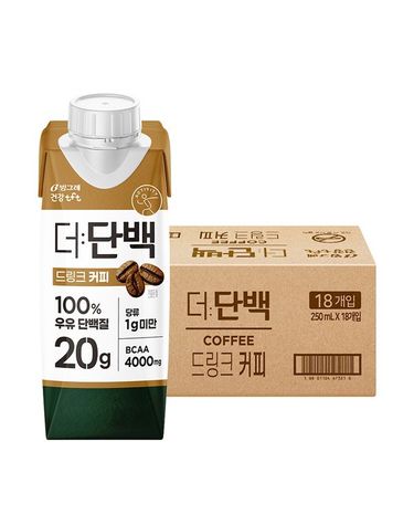 [보리보리]  더단백 드링크 커피 250ml 18팩 / 프로틴 음료