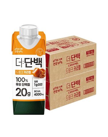 [보리보리]  더단백 드링크 카라멜 250ml 36팩 / 프로틴 음료