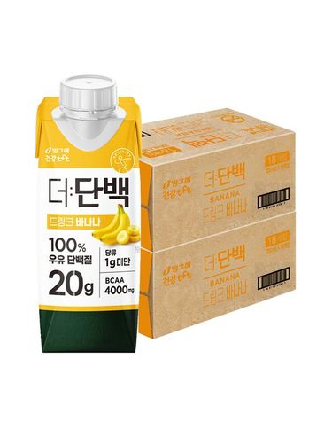 [보리보리]  더단백 드링크 바나나 250ml 36팩 / 프로틴 음료