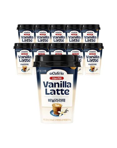 [보리보리] 오늘의 커피 바닐라라떼 250ml 10개입 / 편의점컵커피