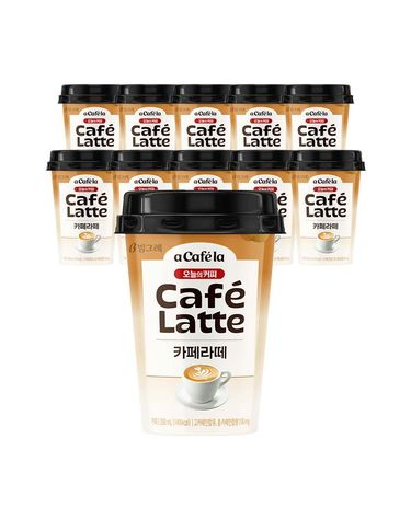 [보리보리]  오늘의 커피 카페라떼 250ml 10개입 냉장포장