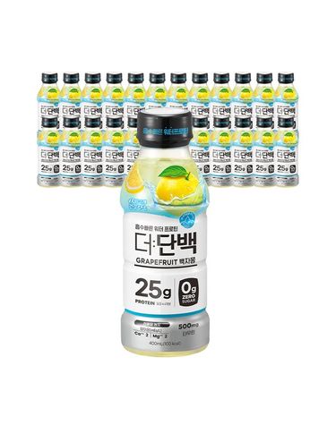 [보리보리]  더단백 워터프로틴 PET 백자몽 400ml 24입