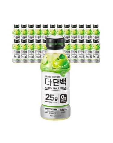 [보리보리]  더단백 워터프로틴 PET 청사과 400ml 24입