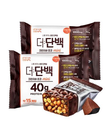 [보리보리]  더단백 크런치바 초코 미니 2봉 총 30개입