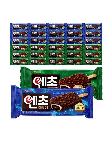 [보리보리]  엔초 15개+엔초 디카페인 15개 총 30개 바 아이스크림