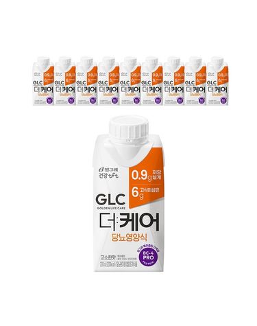 [보리보리]  GLC 더케어 당뇨 영양식 200ml x 9팩