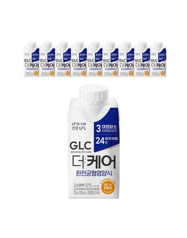 [보리보리]  GLC 더케어 완전균형 영양식 200ml x 9팩