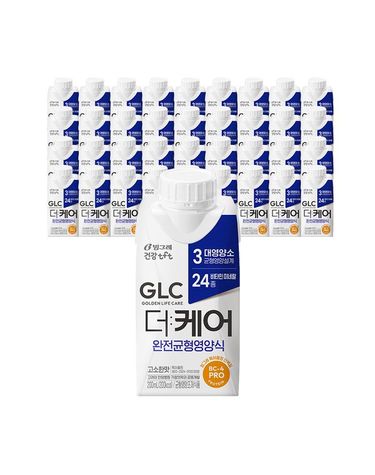 [보리보리]  GLC 더케어 완전균형 영양식 200ml x 36팩