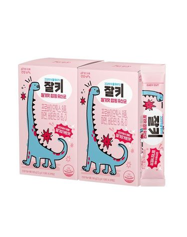 [보리보리]  잘키 딸기요거트맛 팝핑 유산균 프로바이오틱스 키즈유산균 30포 2박스