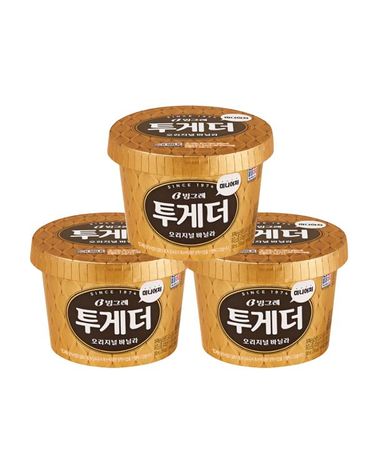 [보리보리]  투게더 바닐라 미니어처 3개 아이스크림