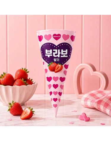 [보리보리] 해태 부라보콘 딸기 24개