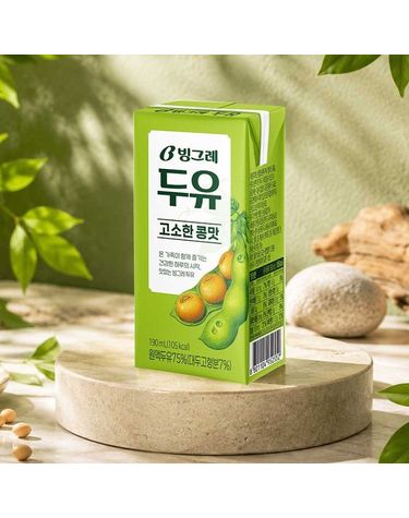[보리보리]  두유 고소한 콩맛 두유 190ml 48팩