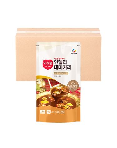 [보리보리] CJ이츠웰 인델리 데미커리 1kg 12개 / 대용량 카레가루
