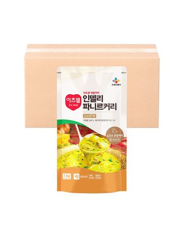 [보리보리] CJ이츠웰 인델리 파니르커리 1kg 12개 / 대용량 카레가루
