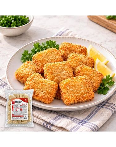 CJ프레시웨이 [보리보리] CJ 이츠웰 우리쌀 크런치 미니돈까스 1kg 1개