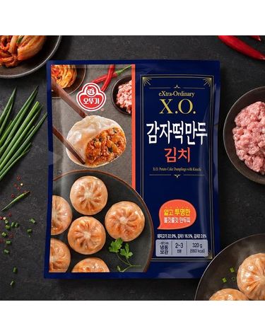 [보리보리]  XO 감자떡만두 김치 320gX2 2개