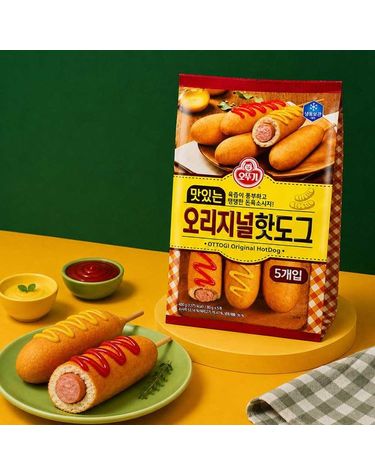 [보리보리]  맛있는 오리지널 핫도그 400g 2개