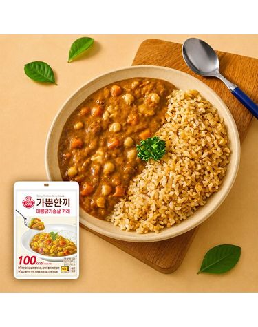 [보리보리]  가뿐한끼 매콤 닭가슴살 카레 130g 20개