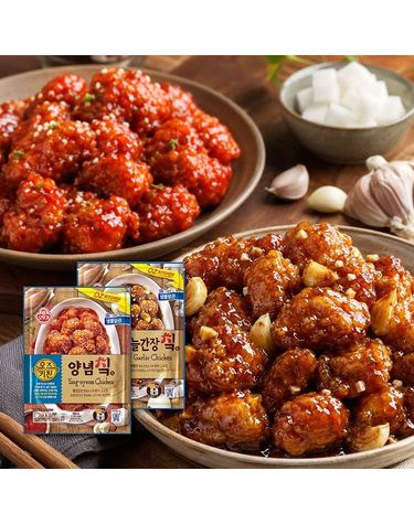 [보리보리]  오즈키친 치킨 2종 세트 양념 1 + 마늘간장 1