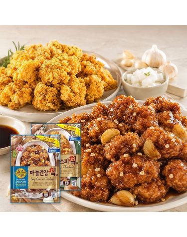 [보리보리]  오즈키친 치킨 2종 세트 크리스피 1 + 마늘간장 1