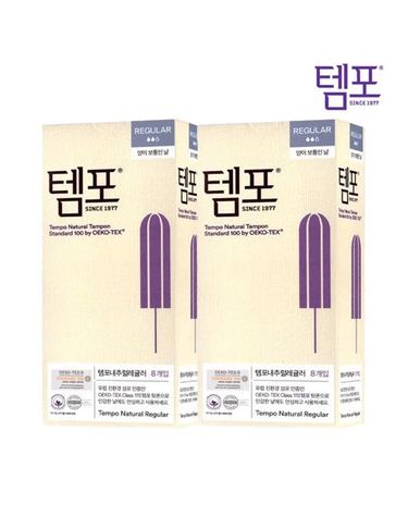 [보리보리] 동아제약 내추럴 레귤러 템포 8개입 x2개
