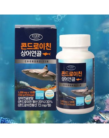 [보리보리] 에버그린 콘드로이친 상어연골 1200mg x120정
