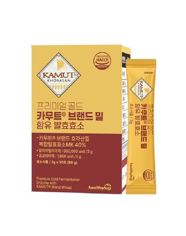 [보리보리] 프리미엄골드 카무트  브랜드밀 발효효소 3g x30포