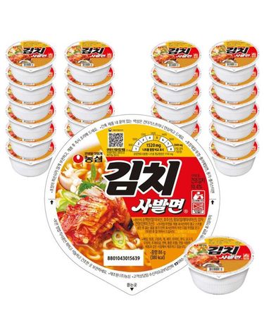 [보리보리] 농심 김치의 환상케미 김치 사발면 86g x24개