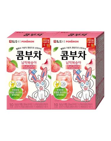 [보리보리]  포켓몬 콤부차 납작복숭아 10T+10T