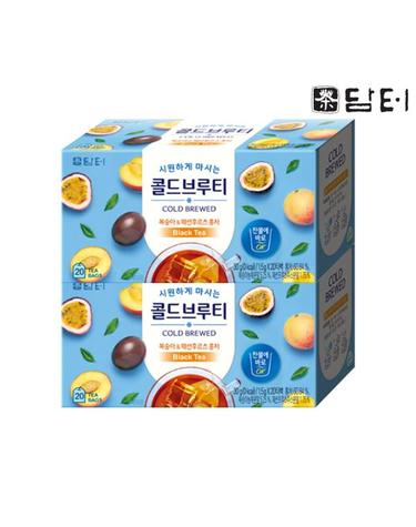 [보리보리]  콜드브루티 복숭아 패션후르츠 홍차 20T 2개