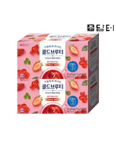 [보리보리]  콜드브루티 딸기 히비스커스 20T 2개