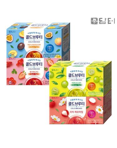 [보리보리]  콜드브루티 20T 4종 / 딸기히비스커스 복숭아패션후르츠홍차 리치캐모마일 샤인머스캣그린티
