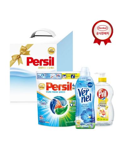 [보리보리]  선물세트 퍼실 디스크 26개입+버넬0.9L+프릴700ml