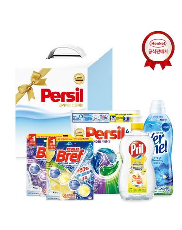 [보리보리]  선물세트 퍼실 디스크 38개입+버넬0.9L+프릴700ml+브레프1p 2개