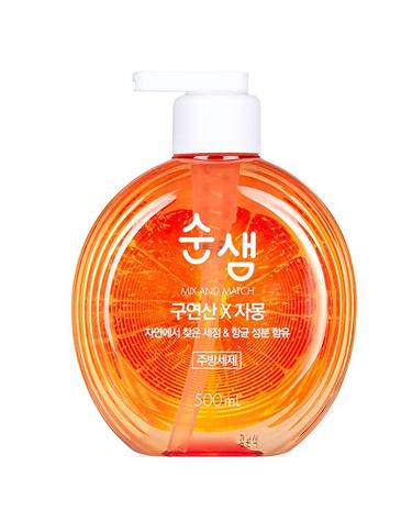 [보리보리]  순샘 구연산 자몽 500ml 용기 주방세제