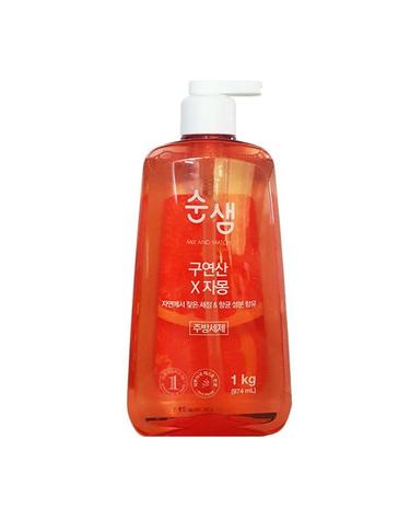 [보리보리]  순샘 구연산 자몽 1kg 용기 주방세제