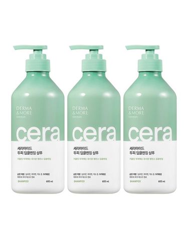 [보리보리] 더마앤모어 세라마이드 샴푸 600mlX3개