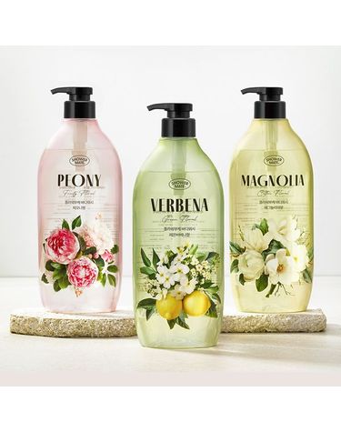 [보리보리] 샤워메이트 플라워부케 바디워시 900ml 피오니 레몬버베나 매그놀리아