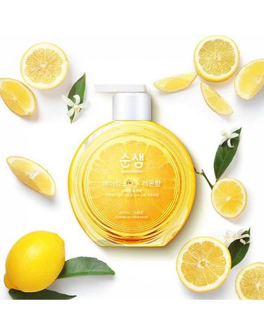 [보리보리]  순샘 베이킹소다 주방세제 레몬향 용기 500ml