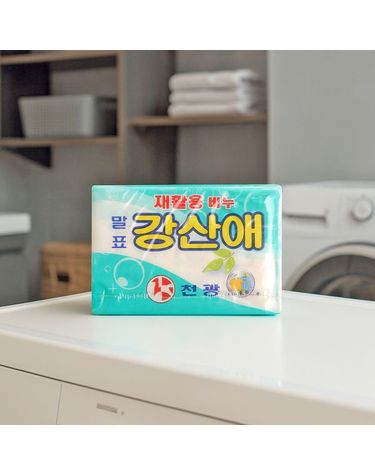 [보리보리] 천광 말표 강산애 재활용 세탁비누 250g x 4개