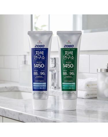 [보리보리] 2080 치석연구소 치약 120g x 3개 불소코팅 치석억제