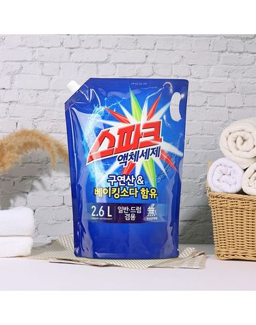 [보리보리]  스파크 액체세제 액상세제 세탁세제 2.6L 드럼 일반 겸용
