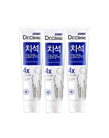 [보리보리]  2080 닥터크리닉 치석 치약 120gX3입