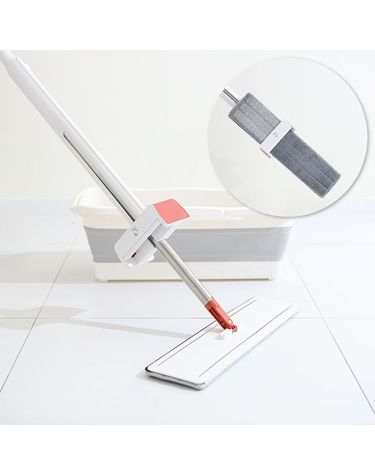 [보리보리]  특대 걸레 45cm 물통 세트 노터치 밀대 바닥 청소