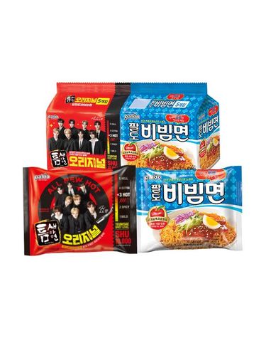 [보리보리]  틈새비빔면세트 총 20봉 틈새빨계10+비빔10 / 봉지라면