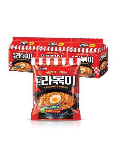 [보리보리]  즉석 라볶이 12개입 4개입번들 x 3개 / 봉지라면