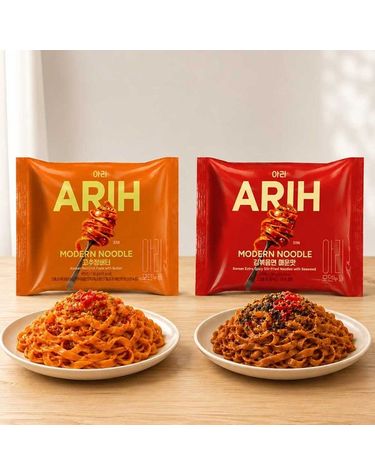 [보리보리] ARIH 아리 모던누들 봉지면 16개입 고추장버터 8개 + 김볶음면 매운맛 8개