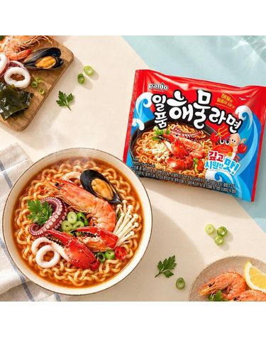 [보리보리]  일품 해물라면 40개입 5개입 x 8개 / 봉지라면