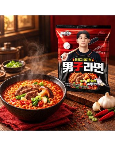 [보리보리]  남자라면 8개입 4개입 x 2개 / 봉지라면